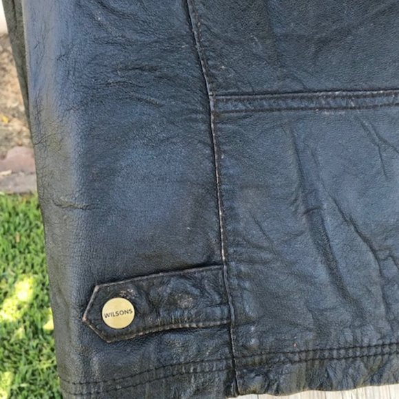 Wilson leather vintage motorcycle jacket - Picture 10 of 14